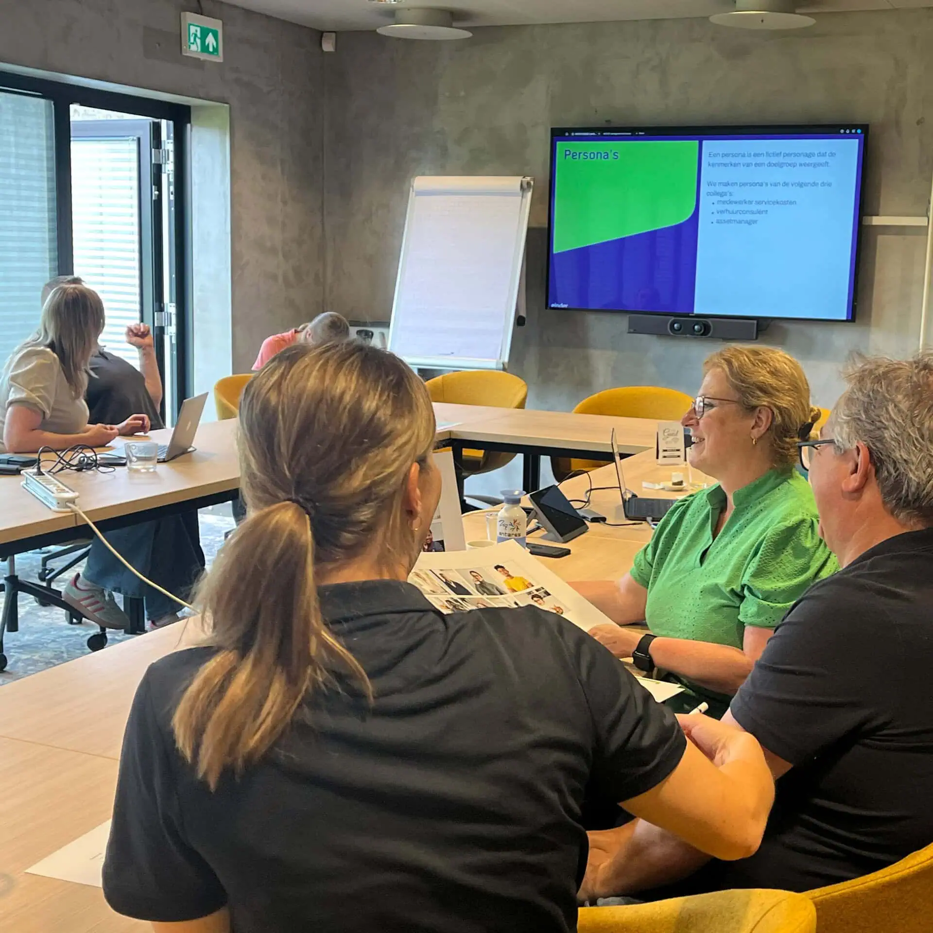 Collega's bij een co-creatieve sessie